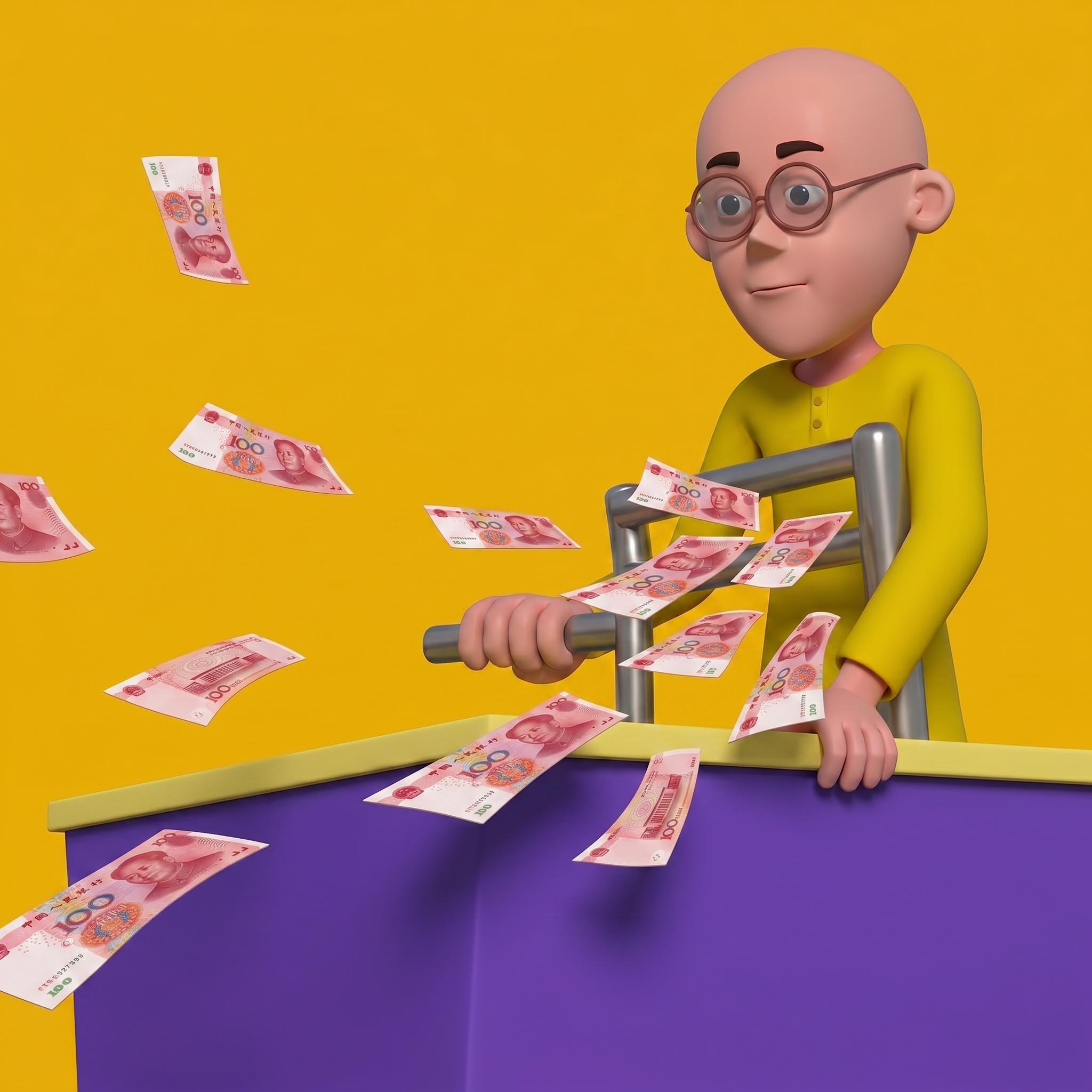Patlu making it rain with cash